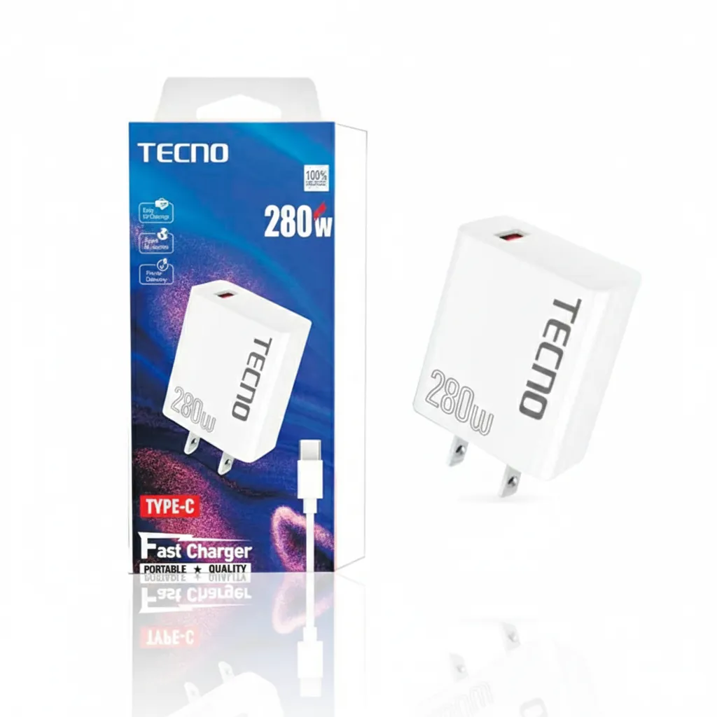 VN CARGADOR TECNO 280W TIPO C GR