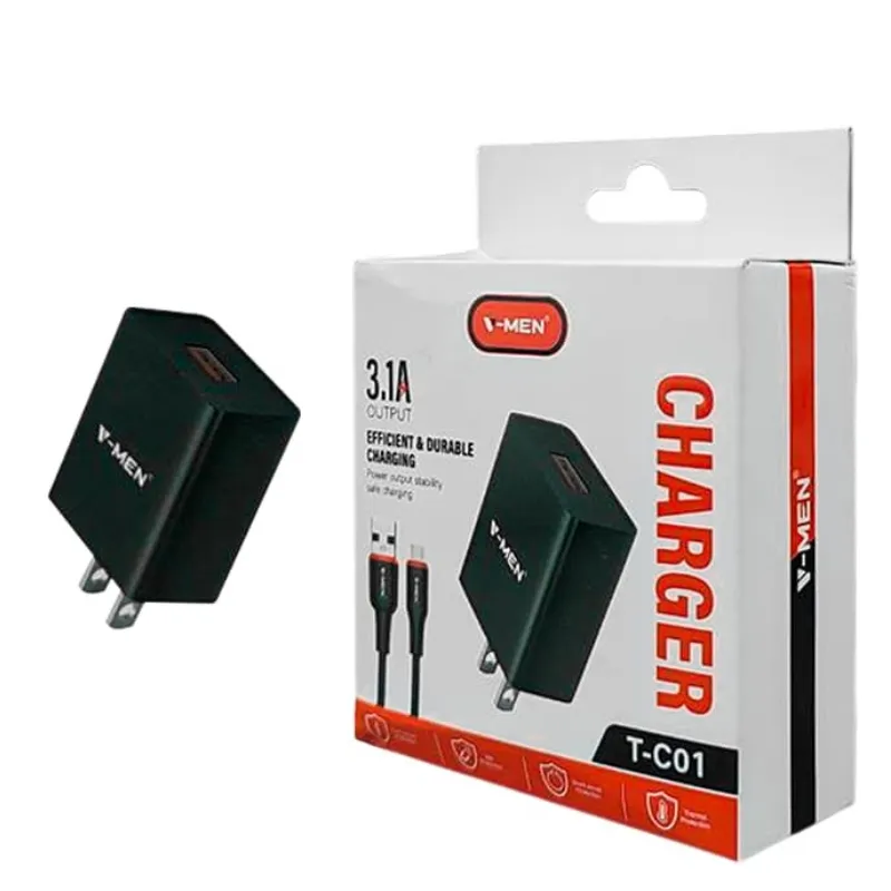INV1 CARGADOR V-MEN TIPO MICRO T-C01