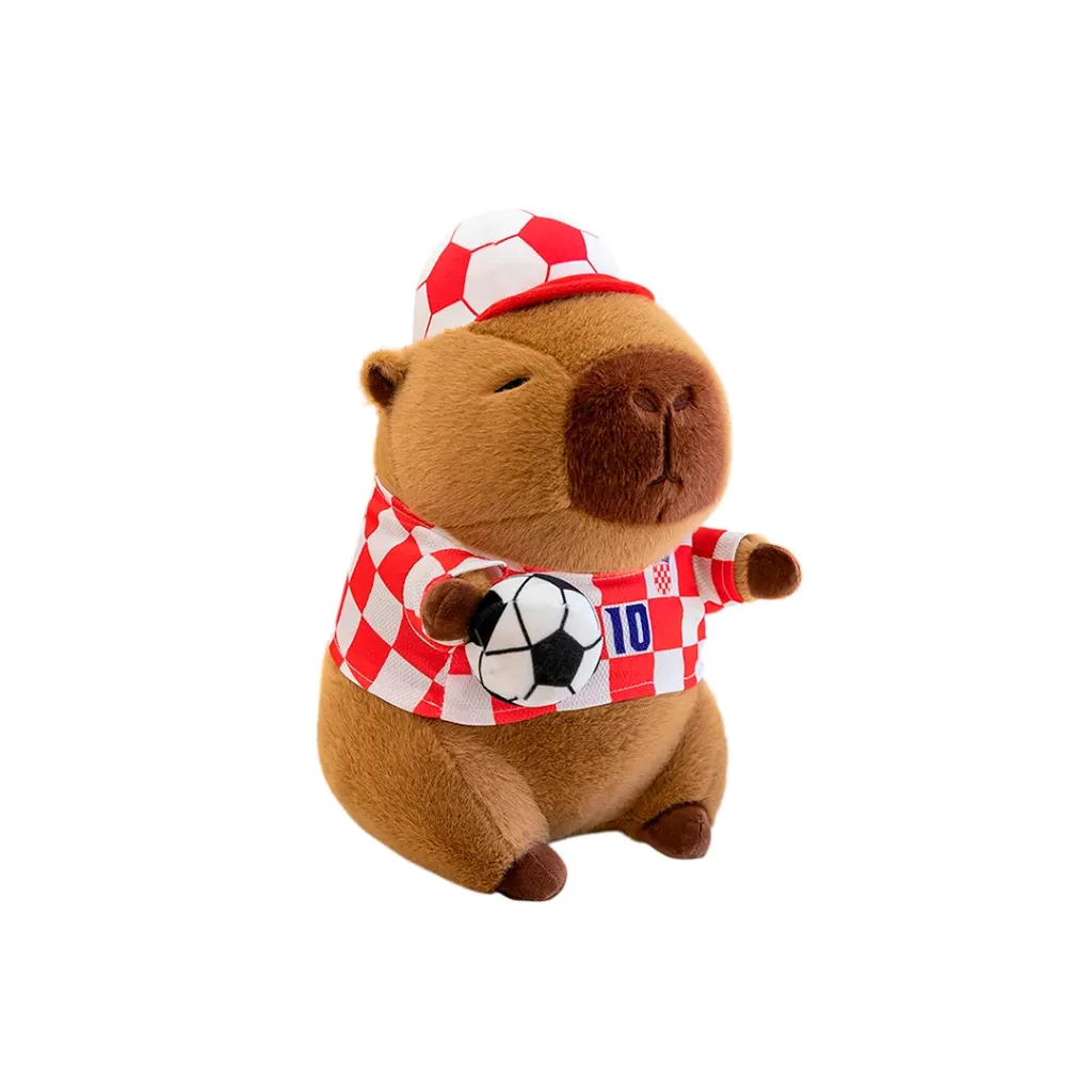 PELUCHE CAPIBARA BUTBOLISTA 8 PULGADAS