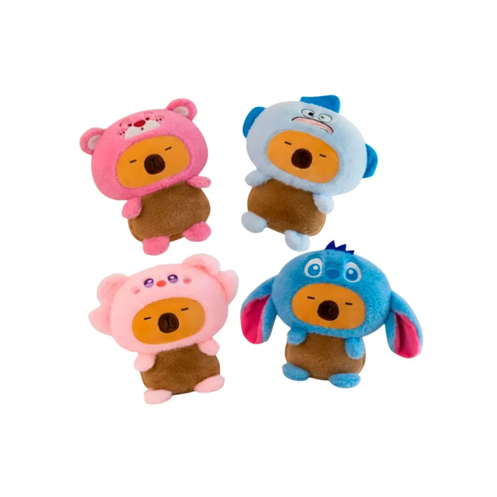 PELUCHE CAPIBARA CON DISFRACES 8 PULGADAS