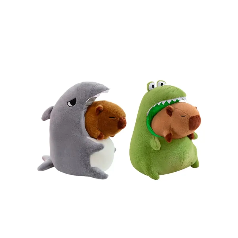 [0961-28] PELUCHE CAPIBARA CON PIJAMA ANIMAL 40CM
