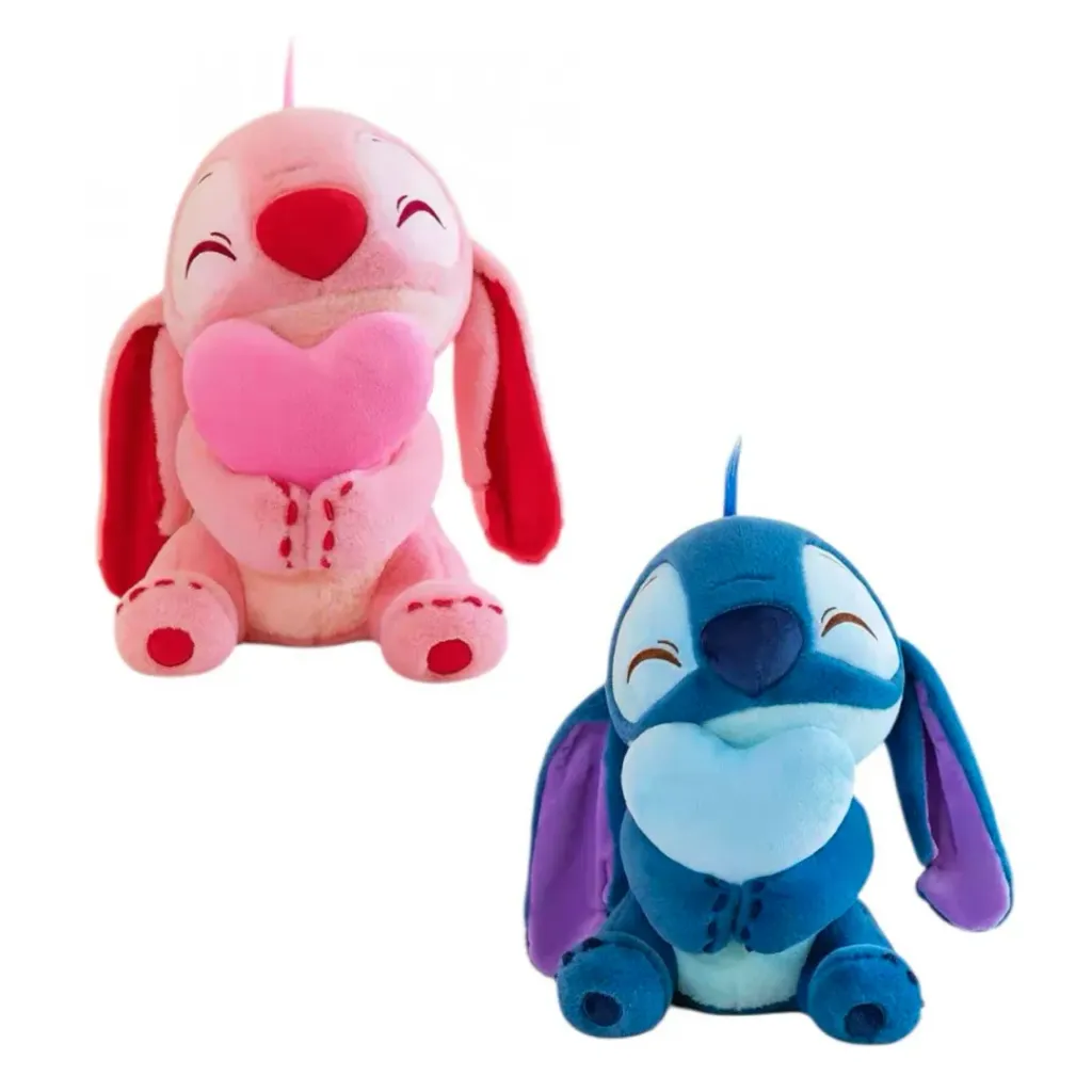 VN PELUCHE STITCH CON CORAZON 45CM