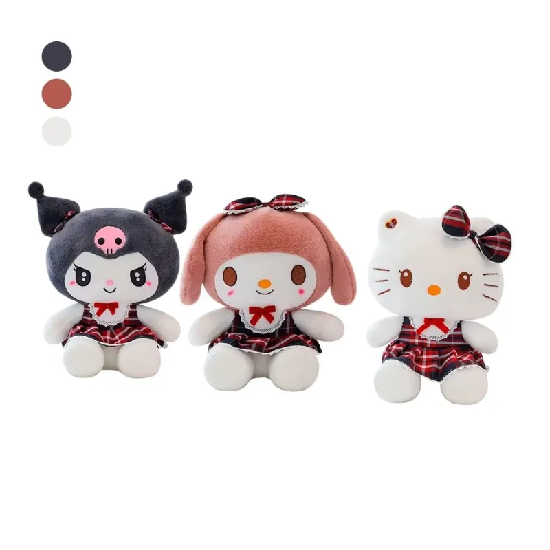 VN PELUCHE KUROMI A CUADROS 30CM