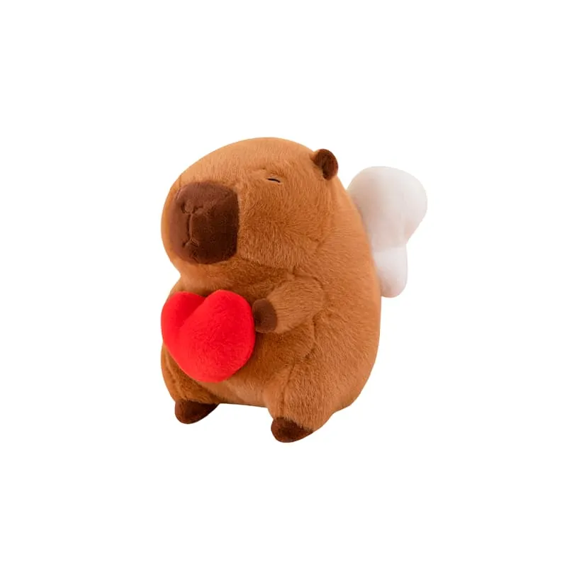 [P-0934-20] PELUCHE DE CAPIBARA CON CORAZON 40CM