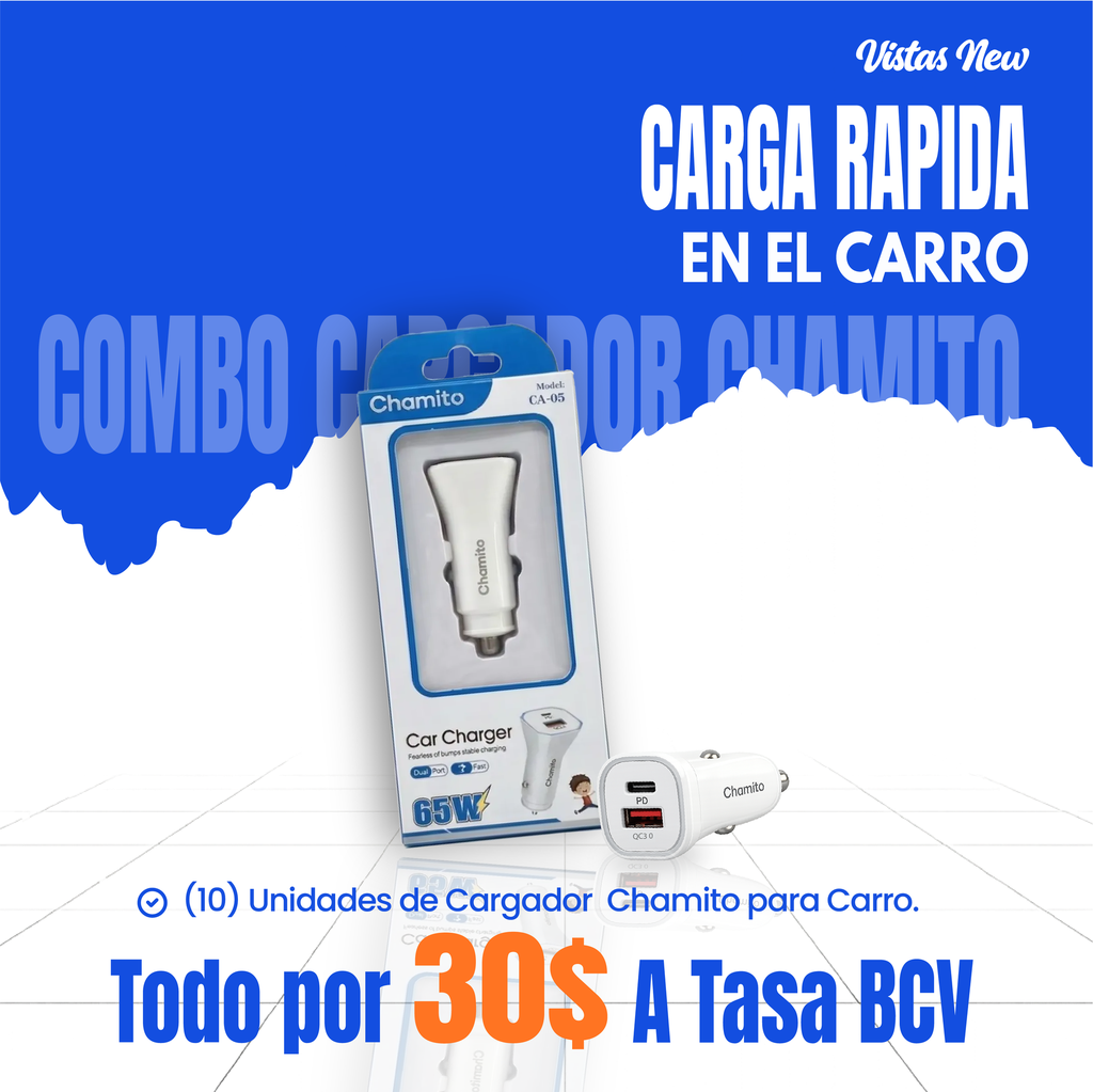 combo cargador chamito